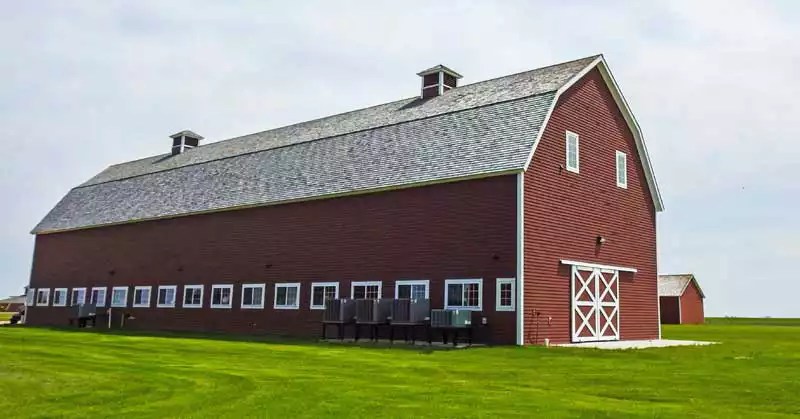 Barn restored on Bagg Farm. 