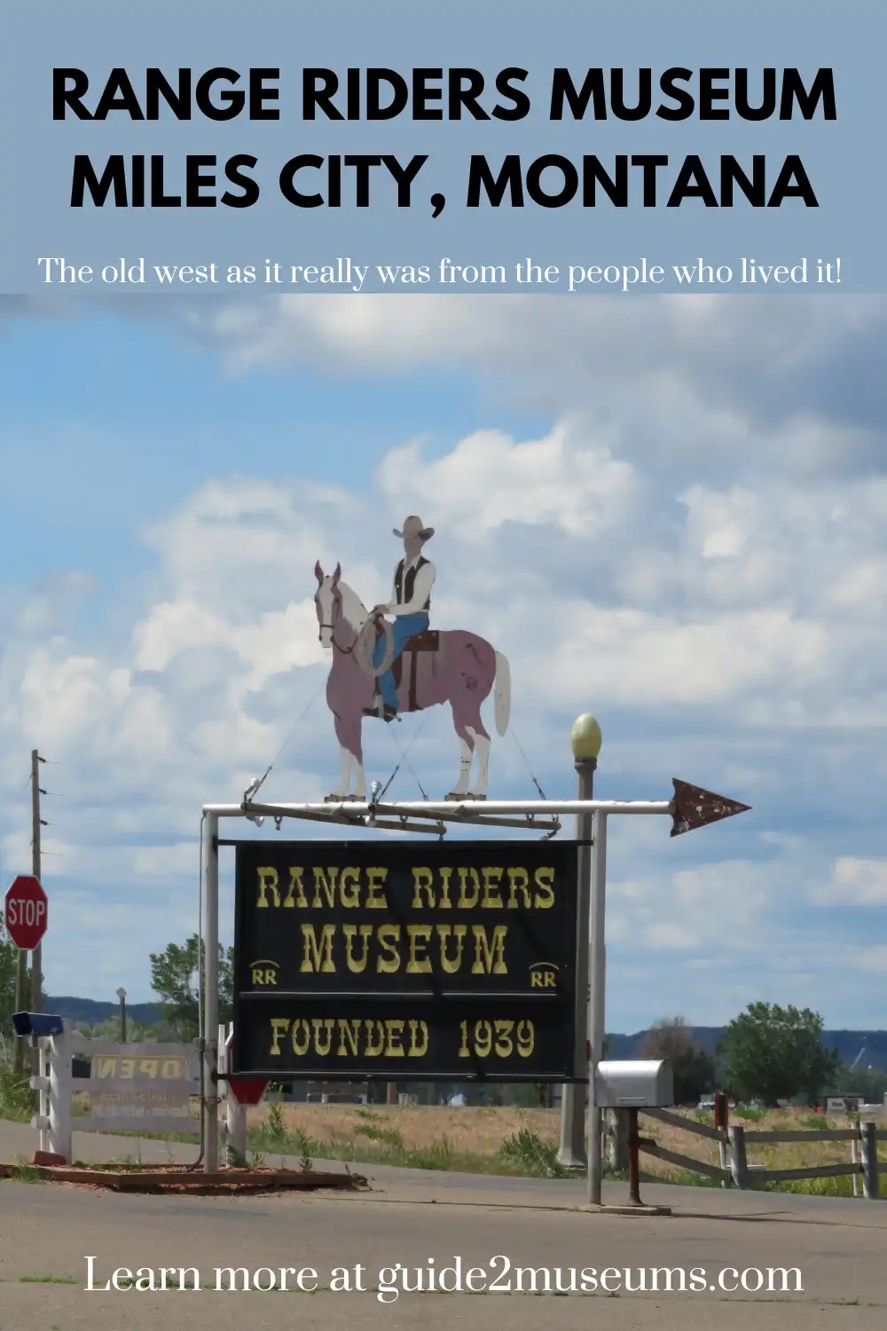 Sign for the Range Riders Museum in Miles City #Montana | #museums #travel #cowboys #cattle #westerns
