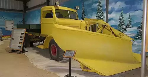 snowplow on a 1952 truck