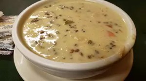 Bowl of wild rice soup