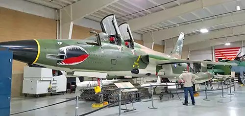 F-105G Thunderchief (weasel) at Hill Aerospace Museum outside Salt Lake City.