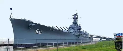 The USS Alabama battleship in Battleship Memorial Park in Mobile, Alabama. 