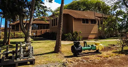 Buildings that were the residence of the superintendent as well as some equipment. 