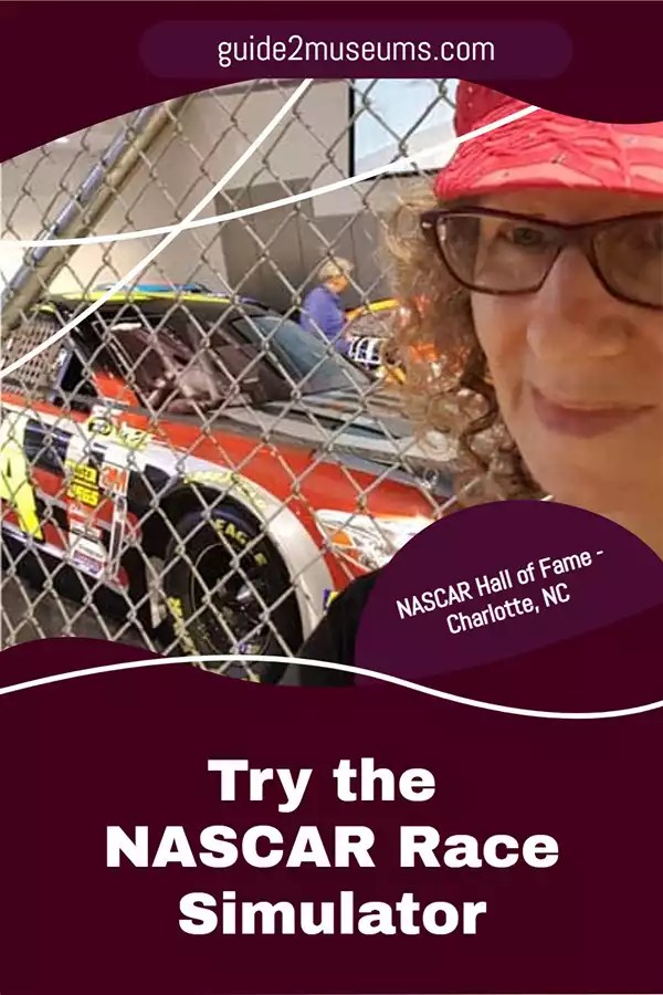 Car at the NASCAR simulator interactive | #travel #museums #NASCAR