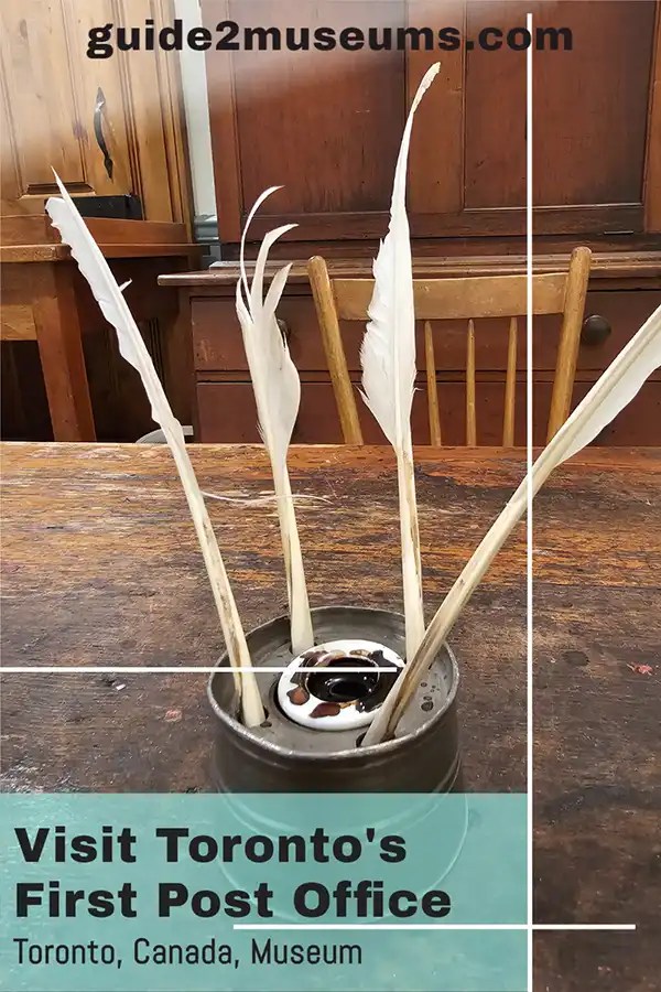 Quill pens displayed in #Toronto in the first #postoffice #museum