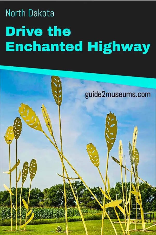 Sculptures of grain under the prairie sky  on the Enchanted Highway in North Dakota | #travel #ND #sculptures #art