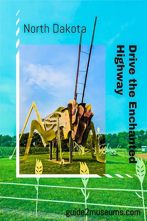 Giant grasshopper on the Enchanted highway | #travel #roadtrip #NorthDakota #ND #sculpture