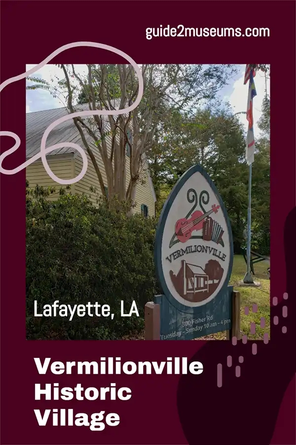 Entrance sign in Vermilionville Historic Village in Lafayette | #history #travel #museums #Louisiana