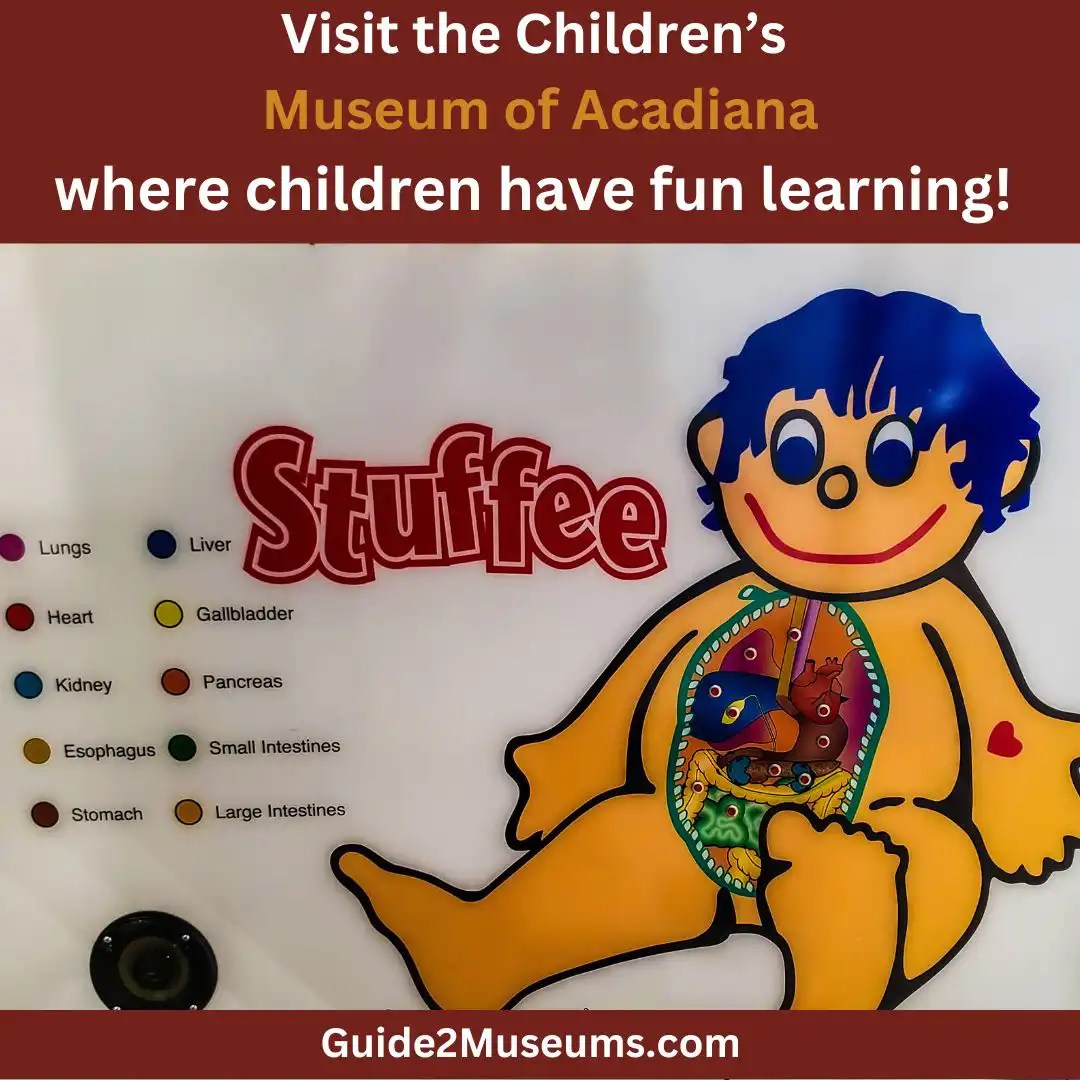 Stuffee play center that teaches anatomy