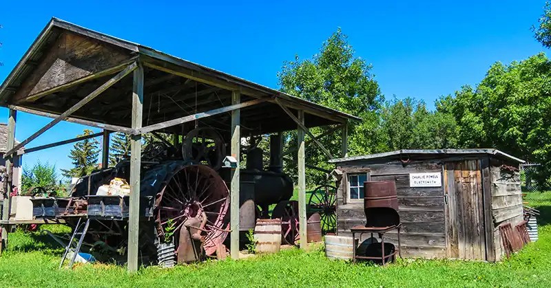 Charlie Powell's blacksmith shop at the Weyburn Heritage Village