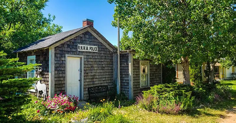 R.N.W.M. Police Station from early 1900s. 