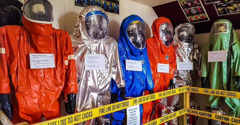 1990s fire and hazmat suits