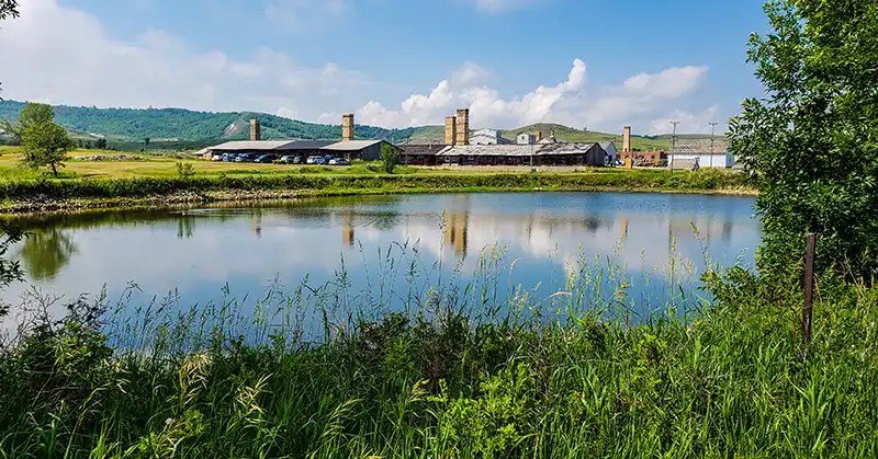 Overview of the whole Claybank Brick Plant. 