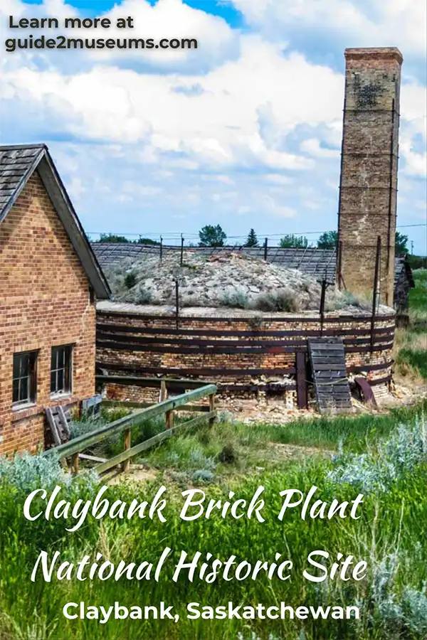 Building and brick kiln with chimney | National Historic site attraction in Saskatchewan, information on visiting the attraction. Start planning your Saskatchewan road trip today! What to do in Saskatchewan I Canada travel I Saskatchewan travel I places to go in Saskatchewan I where to go in Saskatchewan I attractions in Saskatchewan I activities in Saskatchewan I Saskatchewan history | #Saskatchewan #Canada #bricks #kiln