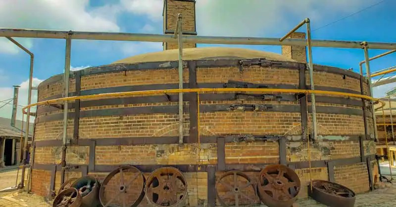 Giant kiln at the Claybank National Historic site in Saskatchewan