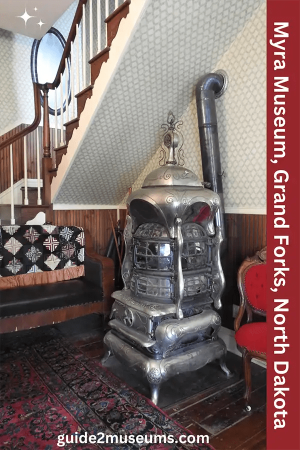 The Historic Campbell House is beautifully decorated with original pieces. This heritage museum is also home to a Lustron all metal house and artifacts for Cream of Wheat cereal, first developed and sold in Grand Forks | #museums #travel #Lustron #houses #NorthDakota #GrandForks #HeritageMuseum