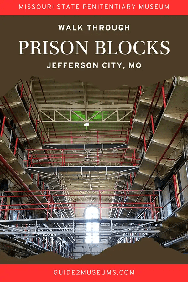 Upper walks at the Missouri State Penitentiary Museum in Jefferson City, Missouri. #museums #travel #missouri