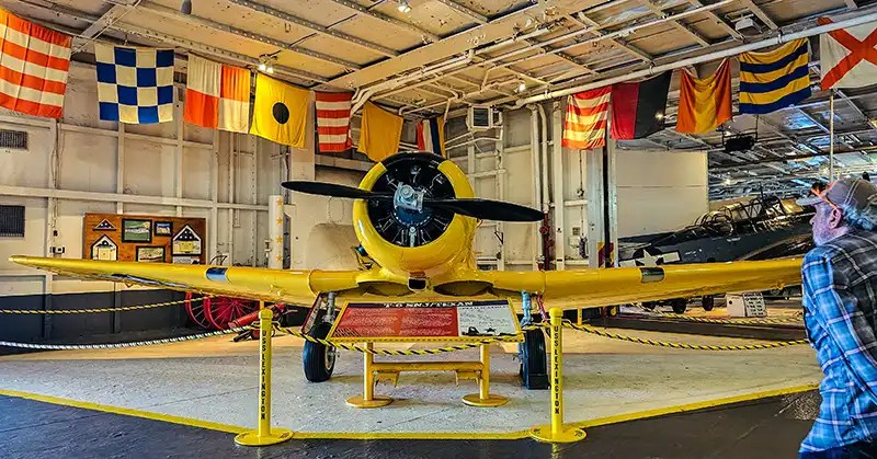 T-6 SNU/TEXAN trainer plane. 