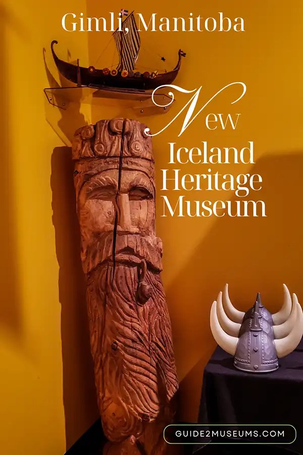 Wooden carving at the New Iceland Heritage Museum in Gimli Manitoba | museums | Manitoba | travel | attractions | 