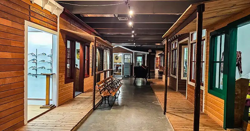 Main Street at the MonDak Heritage Center in Sidney, Montana.