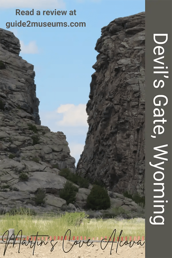 Devil's Gate in Martin's Cove, Alcova, Wyoming - a landmark used on the Oregon Trail, Mormon Trail, and California Trail.