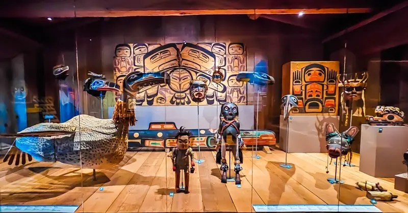 Display in the First Peoples Hall in the Canadian History Museum in Gatineau, Quebec. 