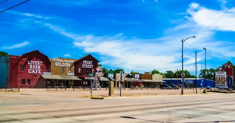 Front Street in Ogallala, Nebraska. 