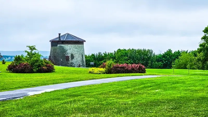 Martello Towers on the Plains of Abraham in Quebec City. 