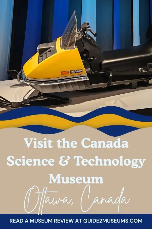 Ski-doo snowmobile at the Canada Science and Technology Museum