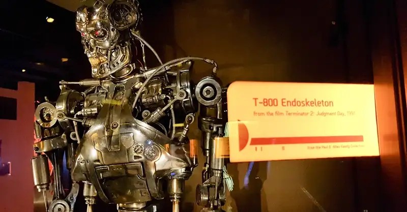 T-800 Endoskeleton from the film, Terminator 2, Judgement Day.