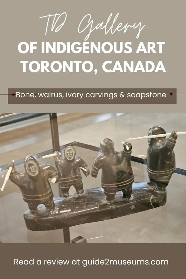 Carving in the TD Gallery of Indigenous Art in Toronto, Canada