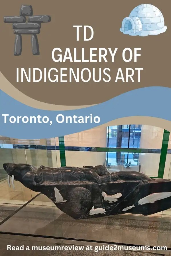 Carving in the TD Gallery of Indigenous Art in Toronto, Ontario. 
