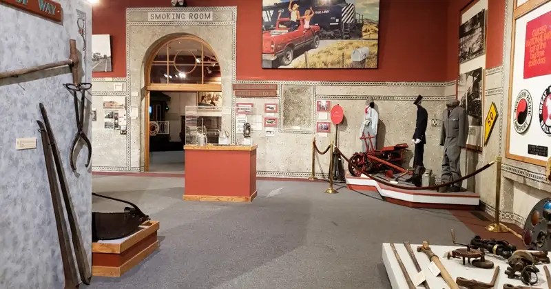 Interior of the Depot with the original Smoking Room.
