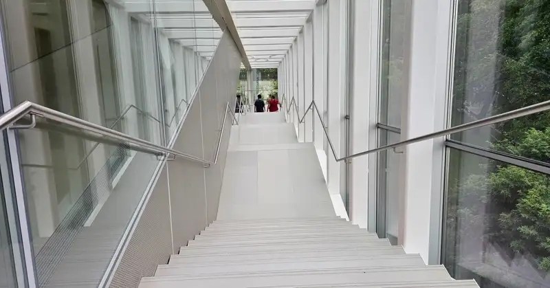 Staircase at the museum.