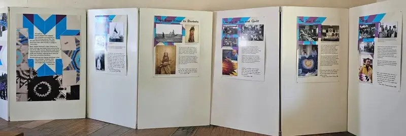 Display covering the school at Fort Totten. 