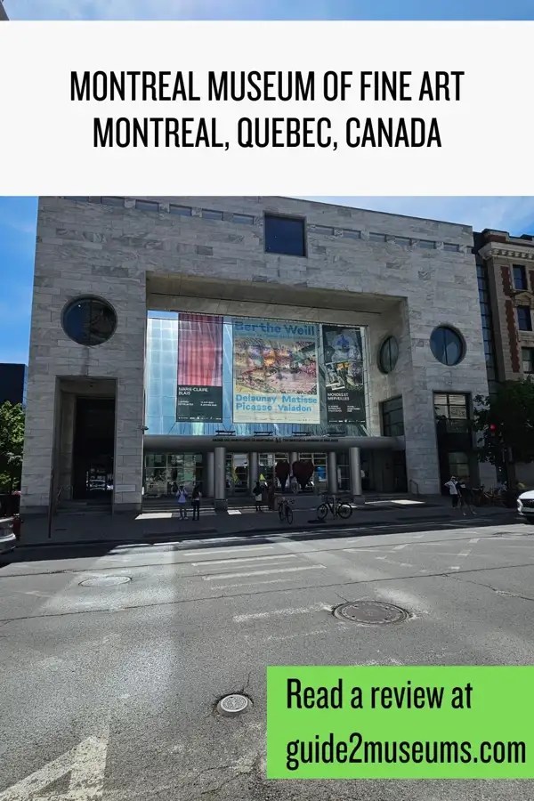 Exterior of the MMFA in Montreal, Quebec