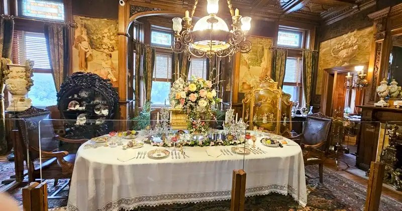 Formal dining room at Maymont Mansion. 