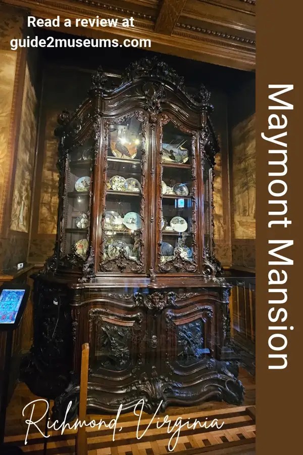 Built in china cabinet in Maymont Mansion